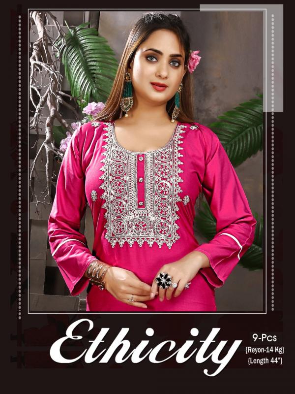 Trendy Ethnicity rayon designer Fancy Wear Designer Kurti Collection